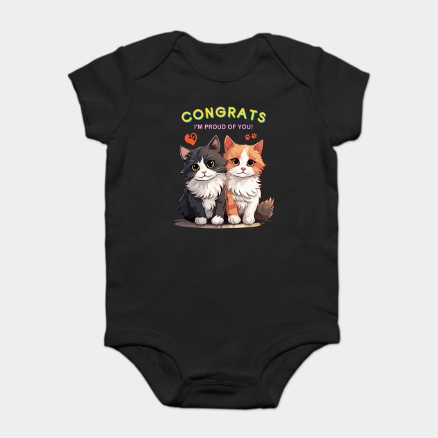 Cats In Love Baby Bodysuit by Urbanprint
